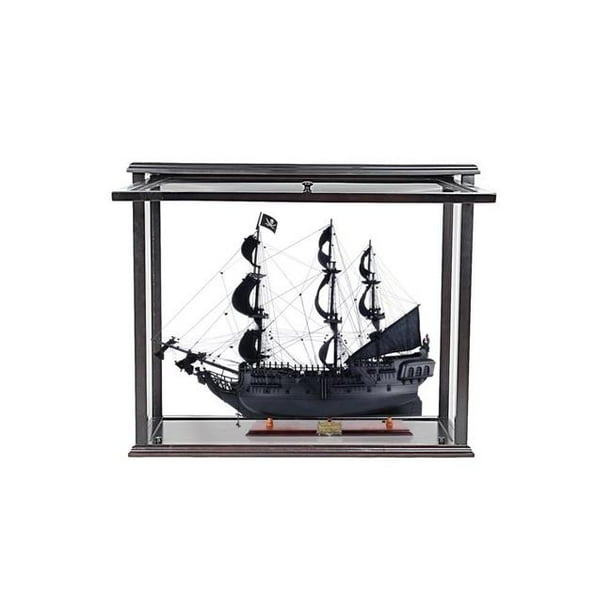 Small Black Pearl Caribbean Pirate Tall Ship Wood Model 20/" Fully Assembled New